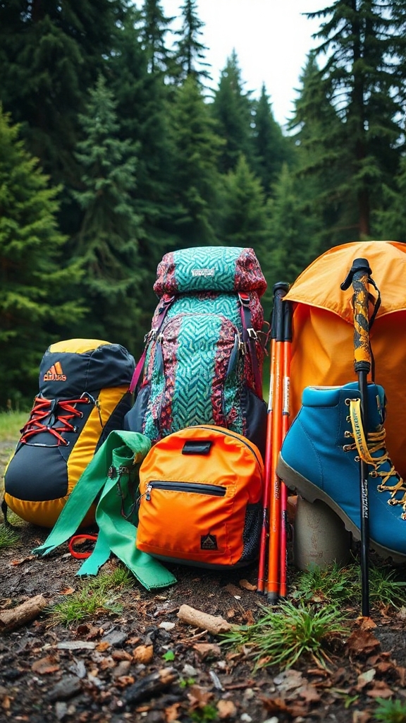The Statement Hiker: Bold Colors and Patterns for the Trail