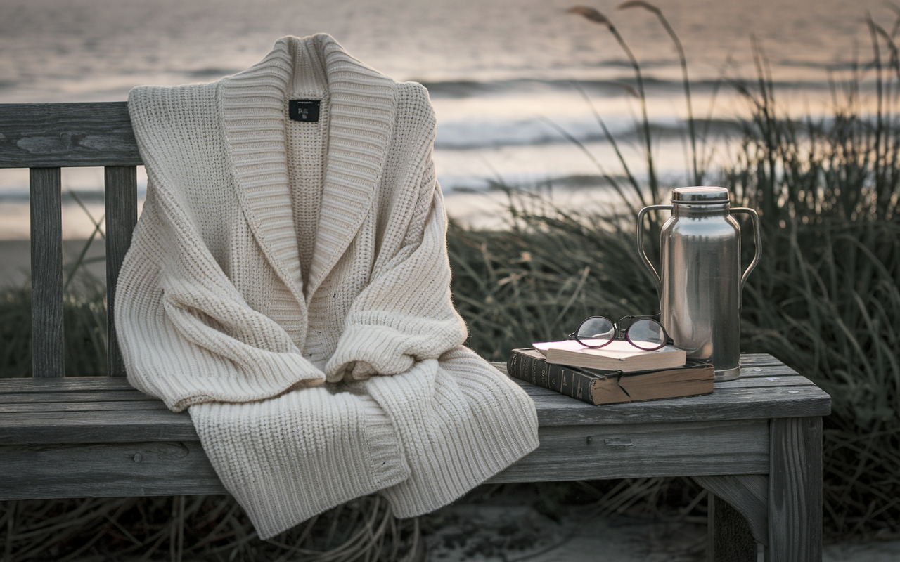 Coastal Grandma Cardigan for Windy Sunset Walks