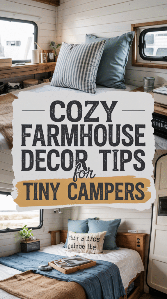 Cool & Calm: Why Camper Interior Design Blue Works So Well with Farmhouse Vibes