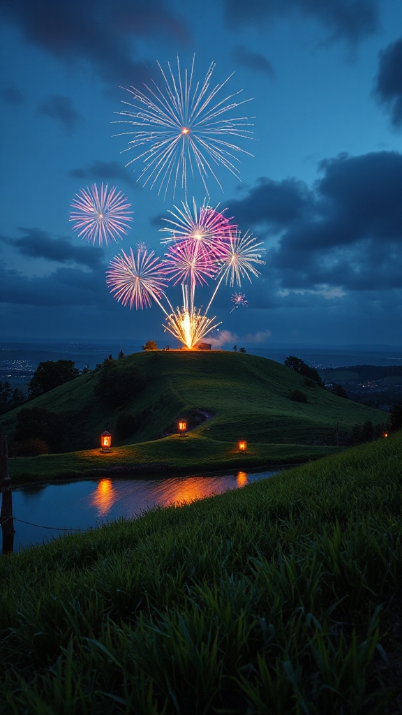 Watch Fireworks from a Quiet Hilltop on the 4th of July