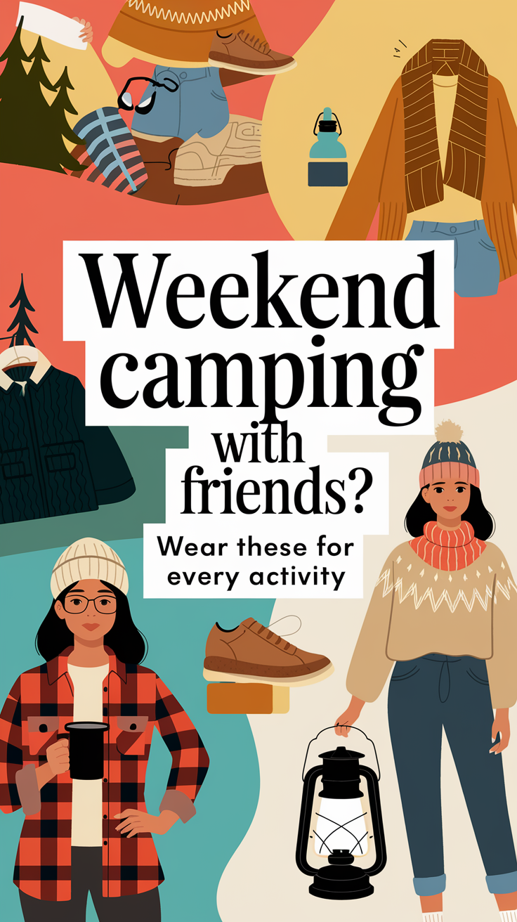 Weekend Camping with Friends? Here’s What to Wear for Every Activity
