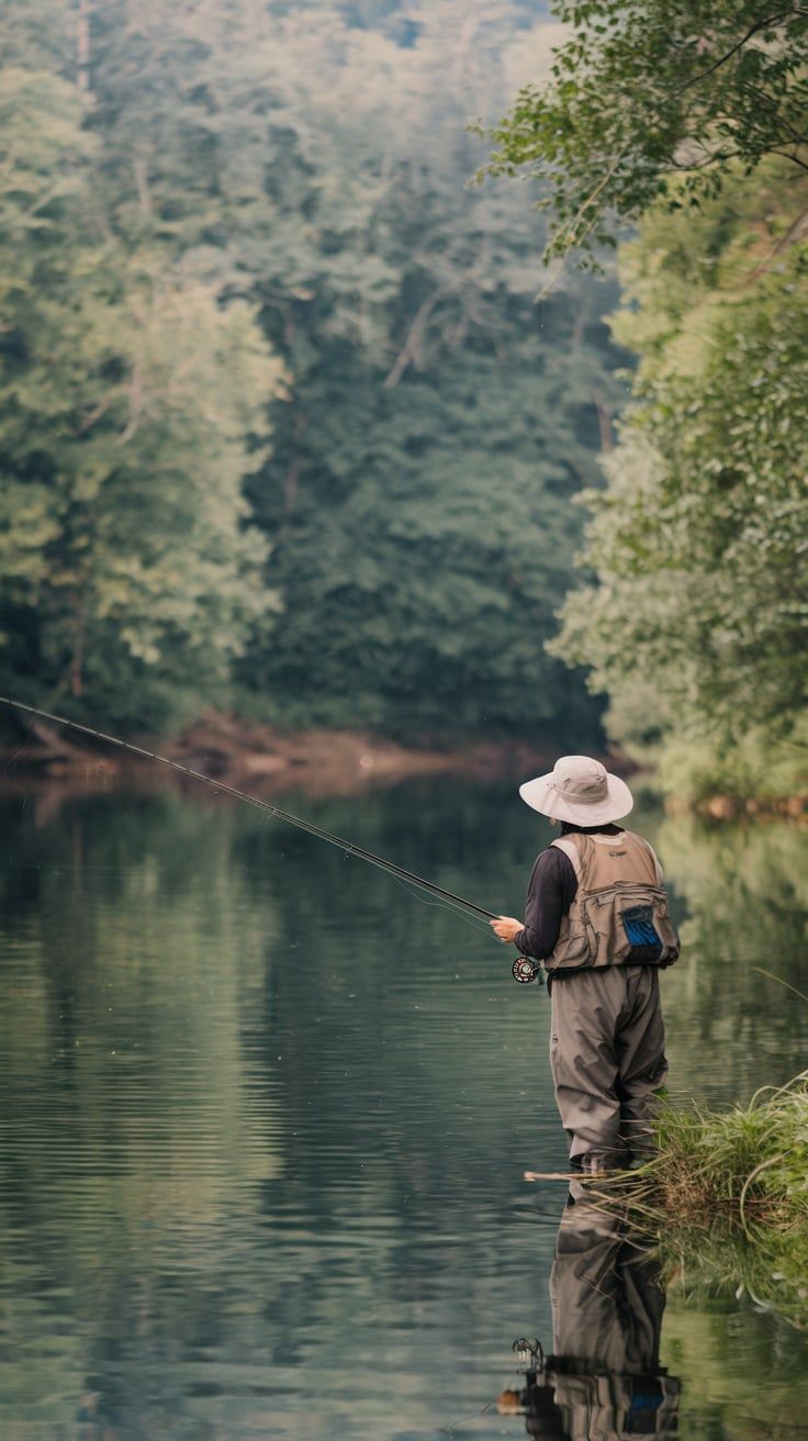 Fishing and Relaxing by the River Clothing for Comfort and Style