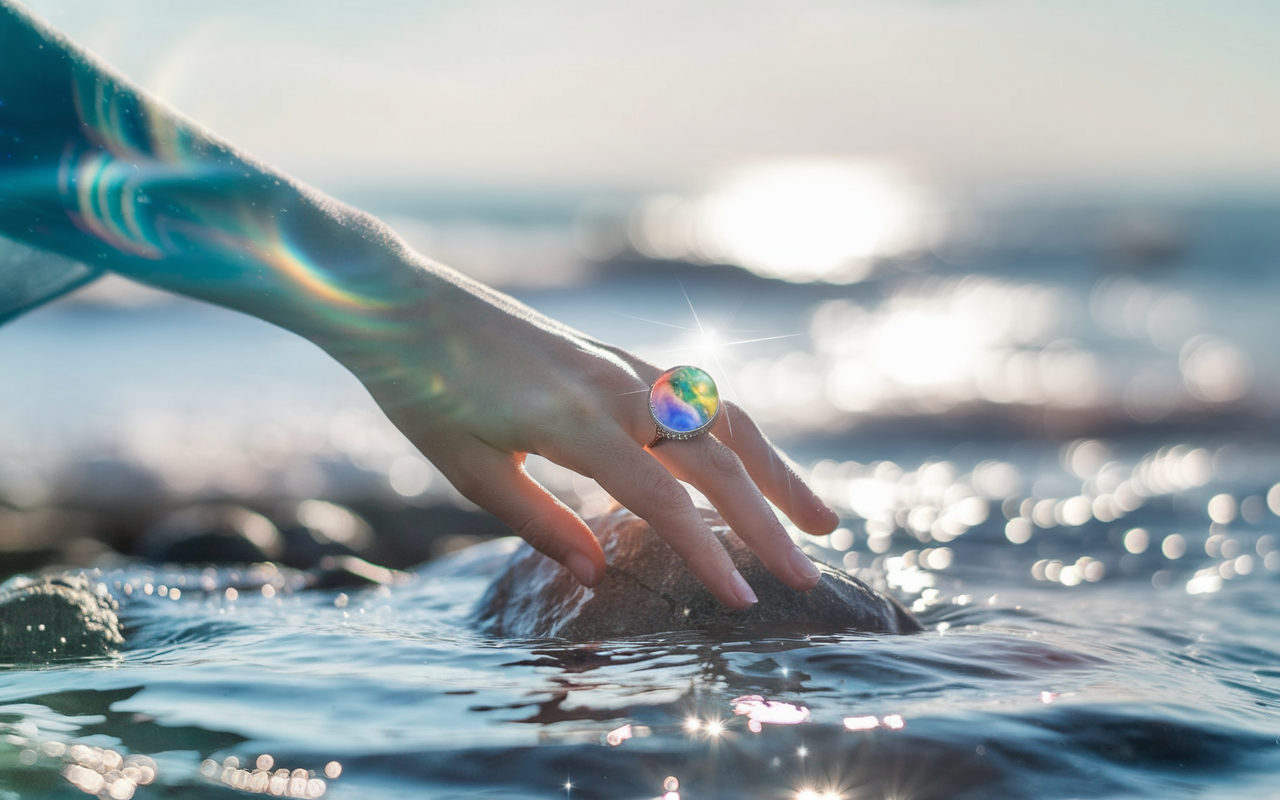 Mood Ring That Changes with the Tide