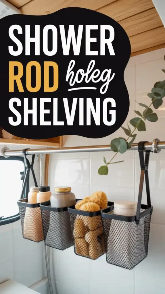 Shower Rod Shelving: Instant Vertical Zen (No Drills Required)