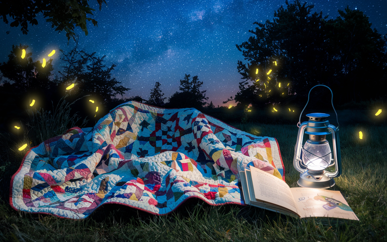 Stargazing & Storytime on a Quilt