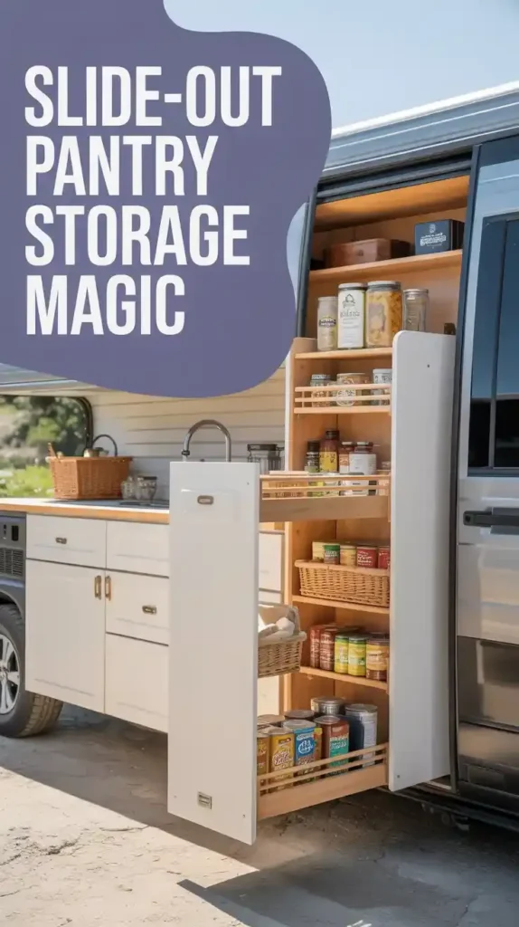 The Hidden Pantry: Slide-Out Storage Magic