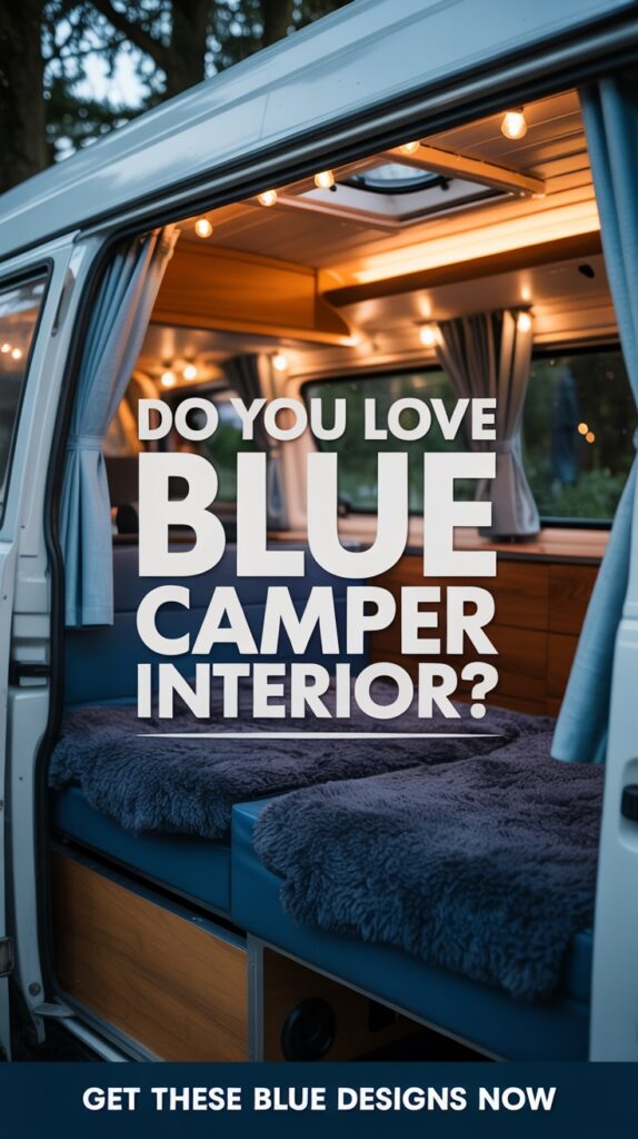 Cool & Calm: Why Camper Interior Design Blue Works So Well with Farmhouse Vibes