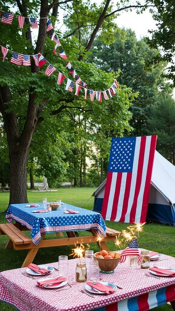 Crafting DIY American Flag Decorations