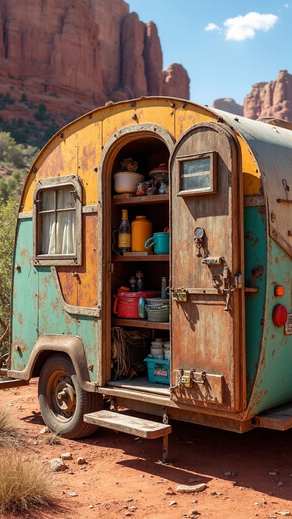 10 Must-Try Camper Storage Ideas for Vintage Trailers in Sedona, Arizona