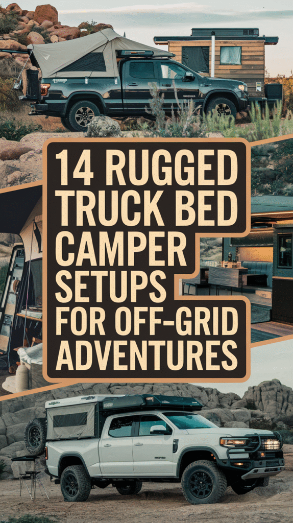 14 Rugged Truck Bed Camper Setups for Off-Grid Adventures in Moab, Utah