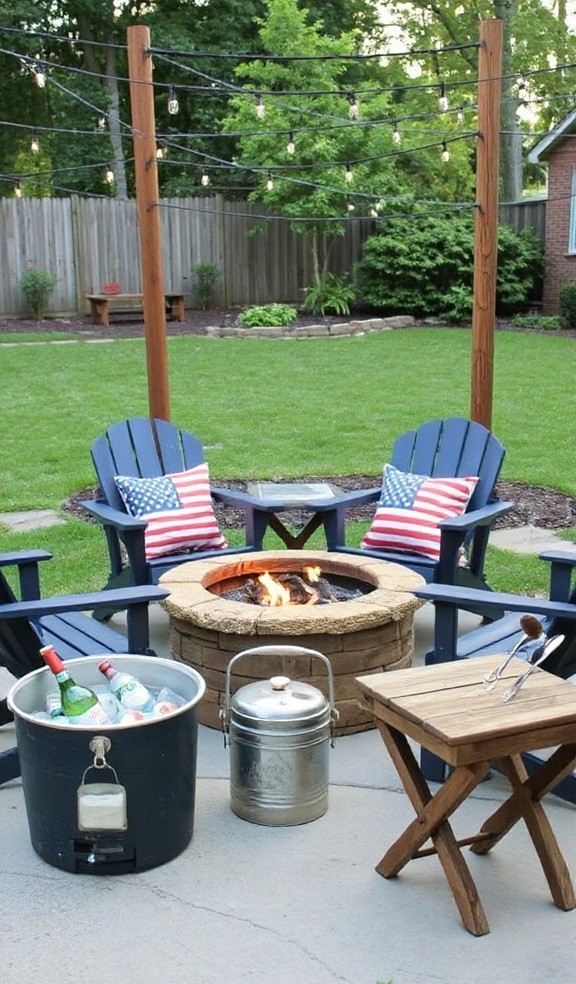 Backyard Fire Pit Social Hub