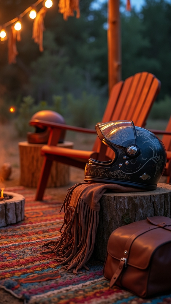 Creating a Moto Boho Fire Pit Area