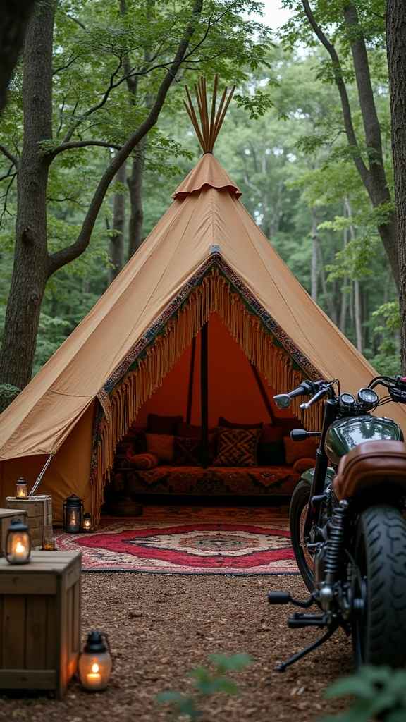 Moto Boho-Inspired Tents and Shelter Ideas