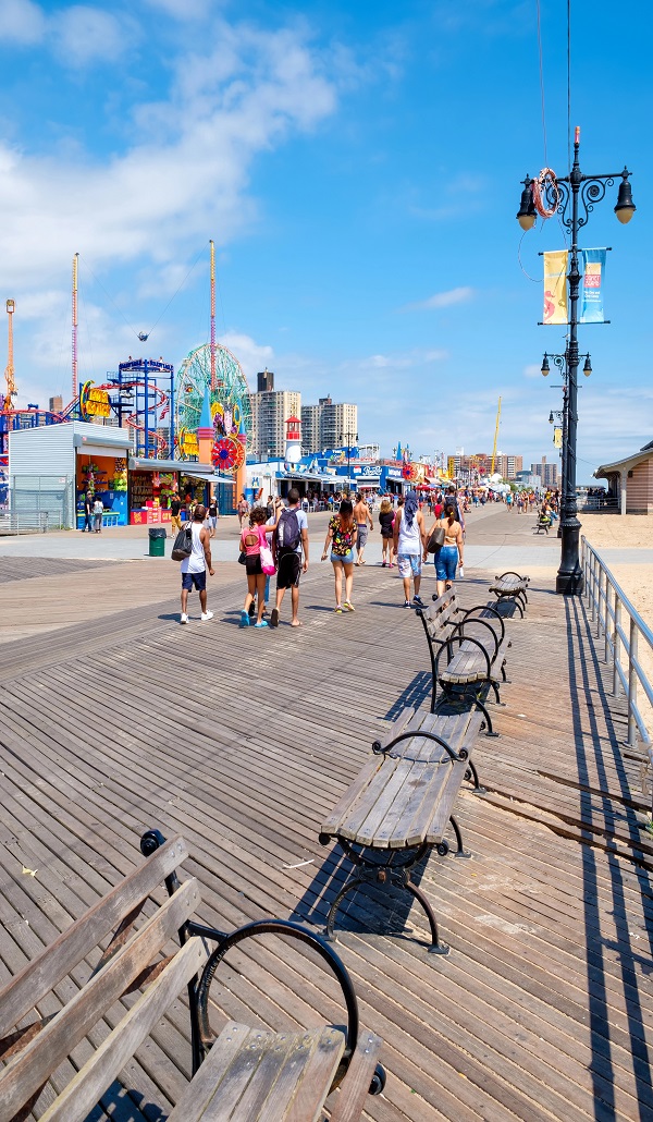 Coney Island Beach Day and Boardwalk Fun
