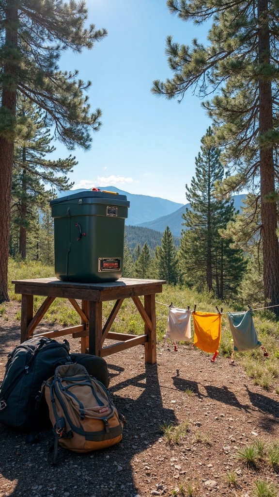 Bear resistant food storage techniques