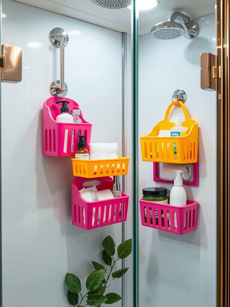 Game-Changing Shower Organization With Suction Cup Caddies