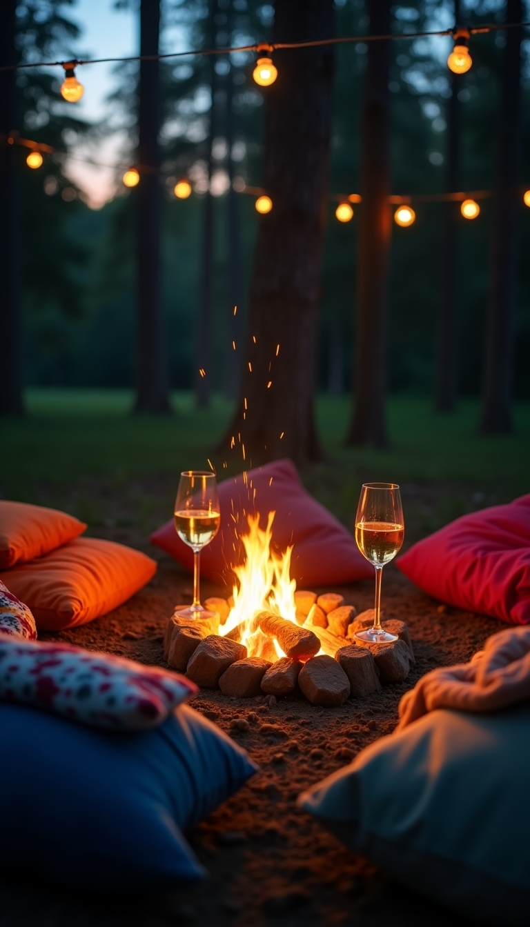 campfire and wine gatherings