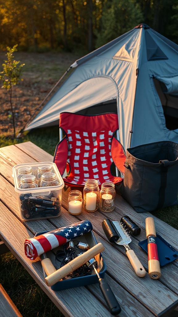 campsite organization essential tools