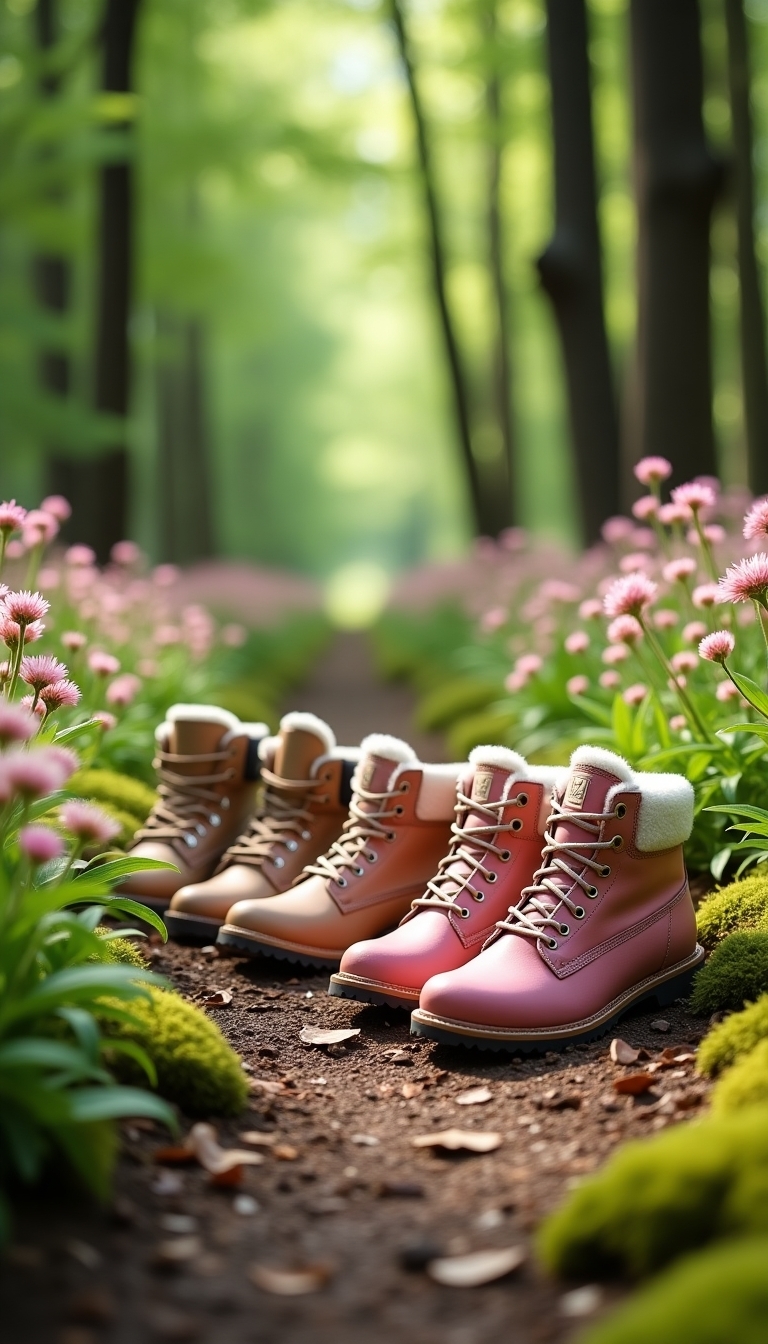 chic pastel hiking attire