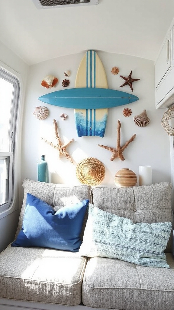 coastal gallery wall decor