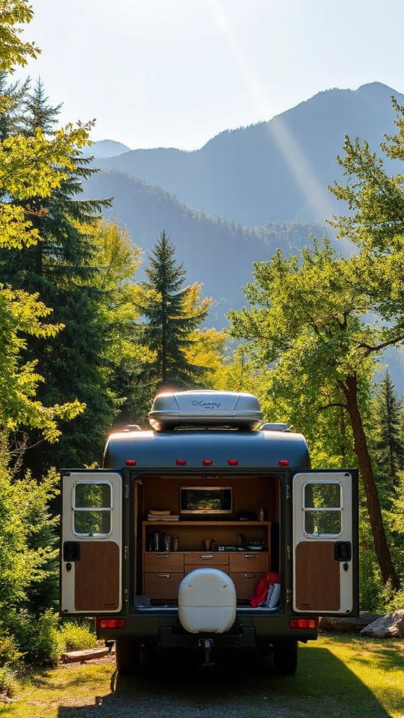 convenient camper storage access