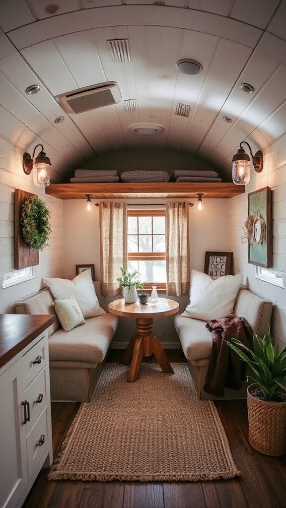 cozy camper shiplap walls