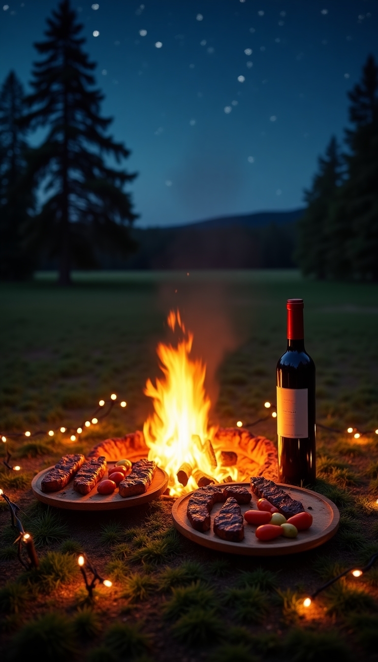cozy outdoor cooking experience