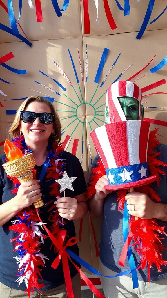 diy patriotic photo booth