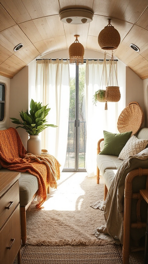 earthy tones and textures