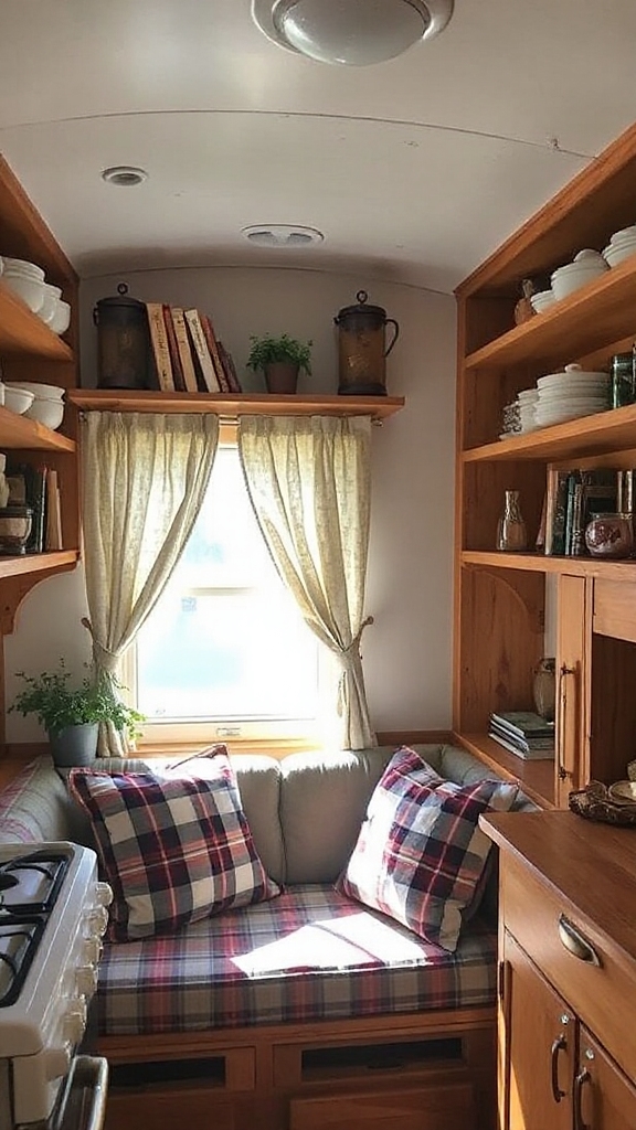 functional open shelving design
