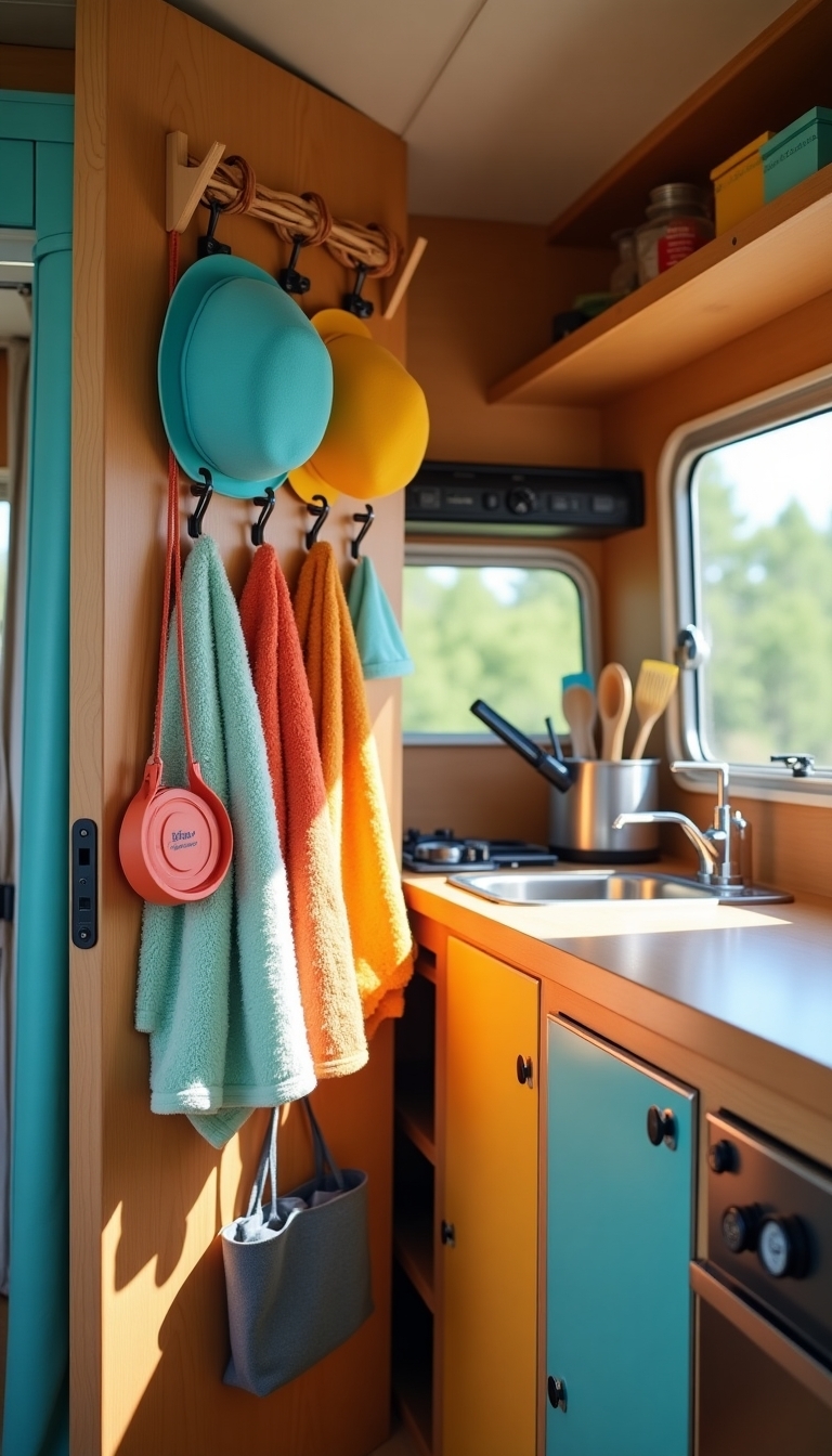 hanging accessories over doors