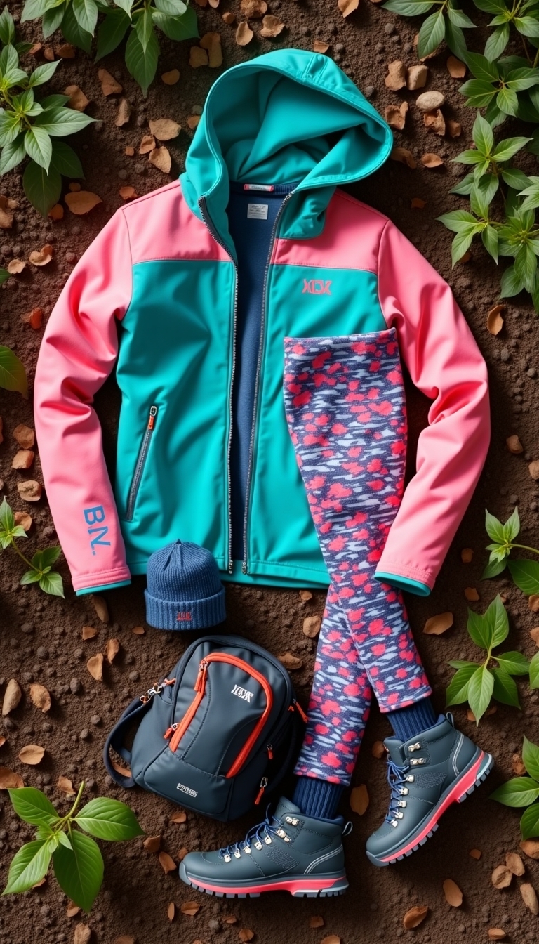 hiking gear style coordination