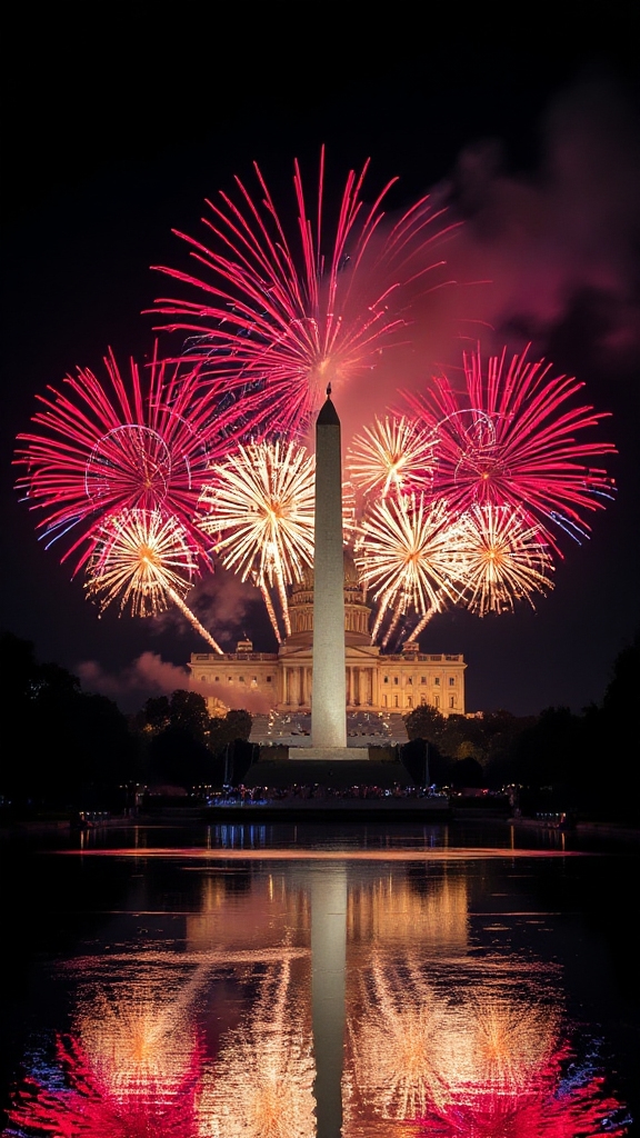 independence day fireworks celebration