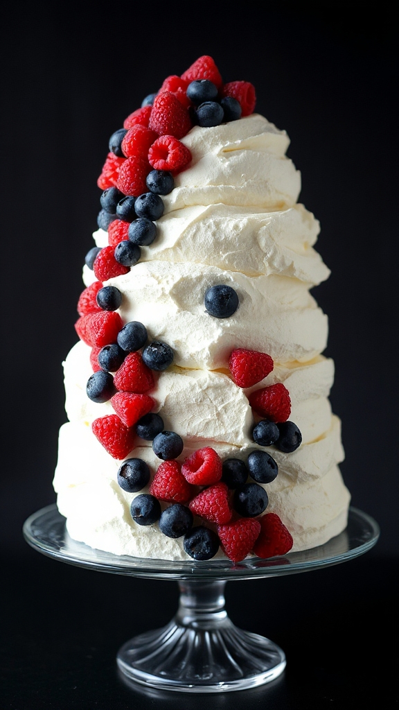 light fruity patriotic dessert