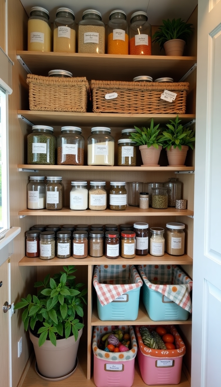 meal type pantry organization