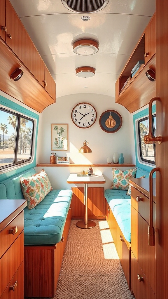 mid century mobile home charm
