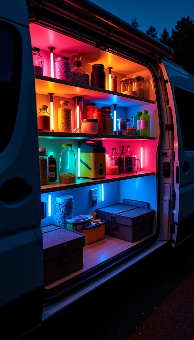 nighttime safety with glow sticks