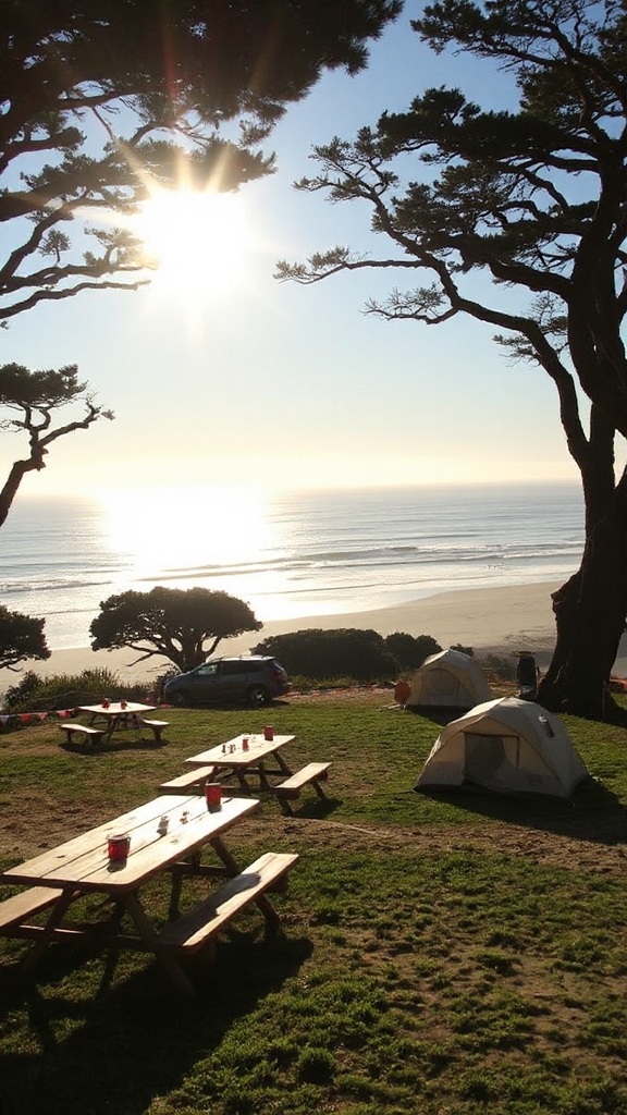 ocean view campsites available