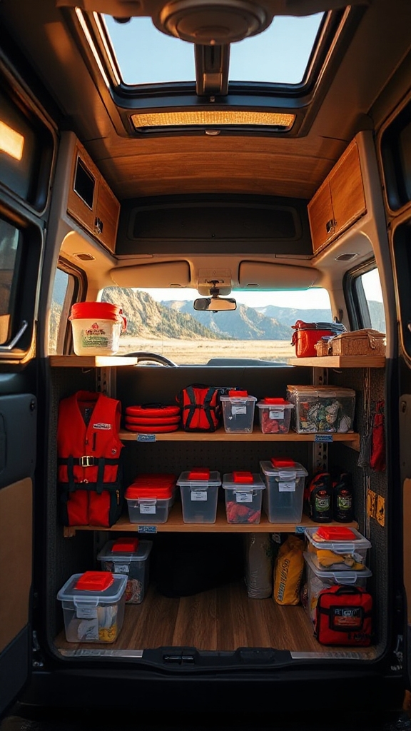organized safety equipment access