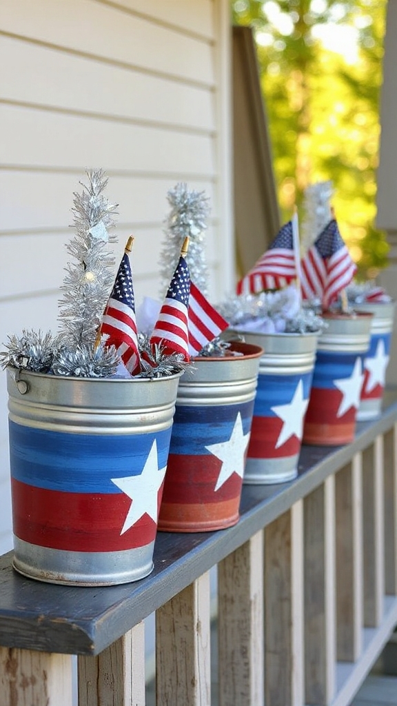 patriotic bucket display ideas