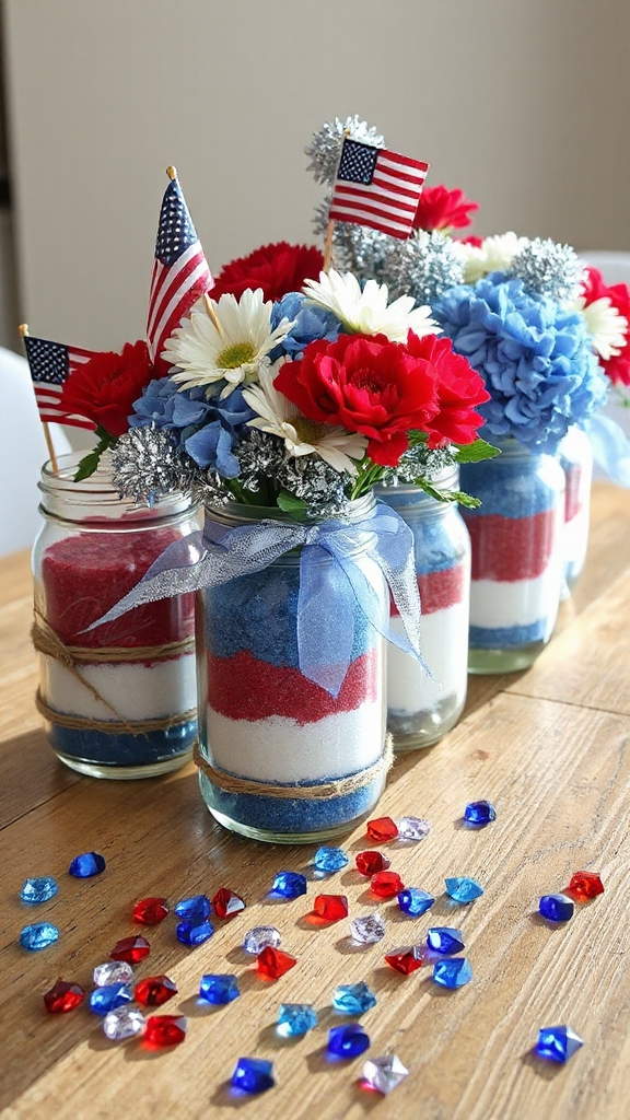 patriotic dollar store centerpieces