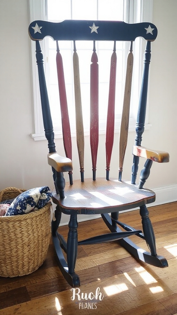 patriotic furniture makeover ideas