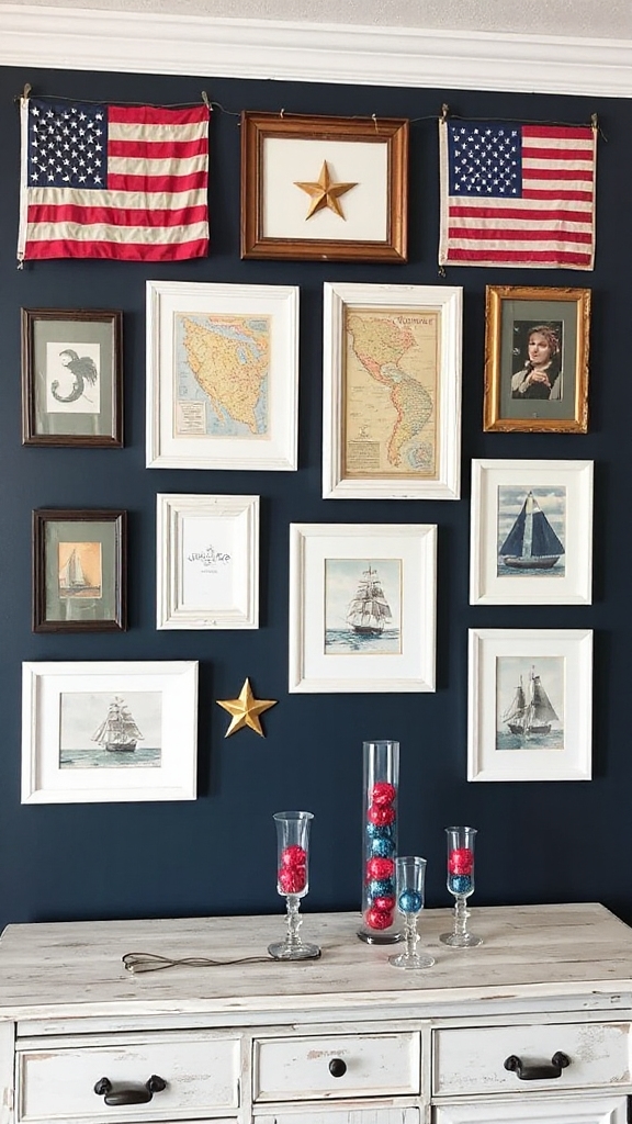 patriotic gallery wall ideas