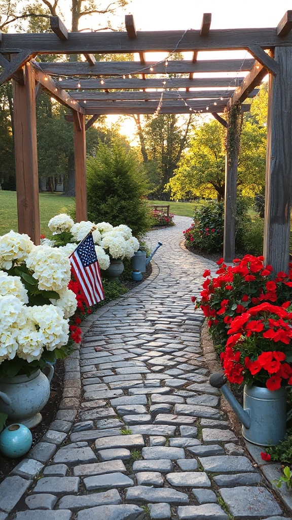 patriotic garden path design