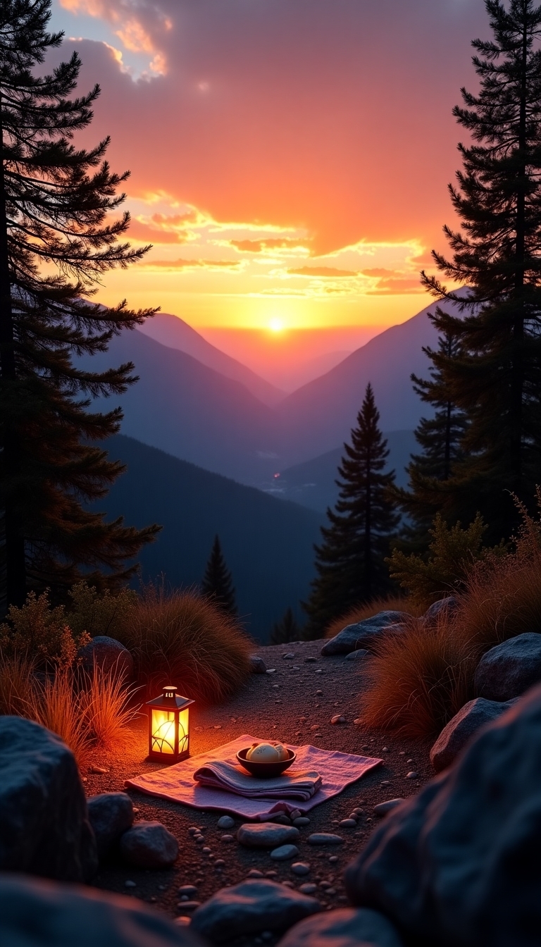 photographing breathtaking sunset views