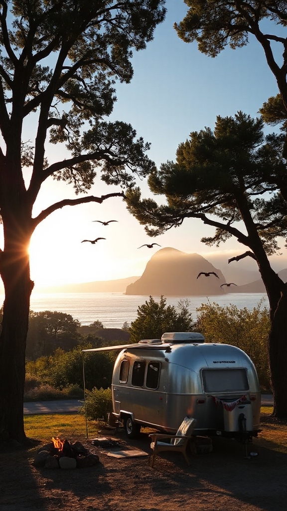 scenic camping with amenities