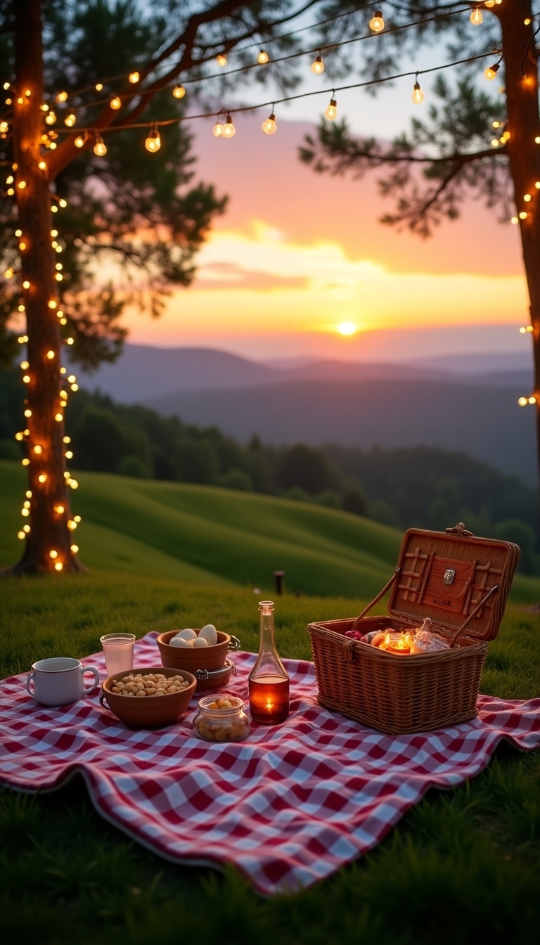 scenic romantic picnic date