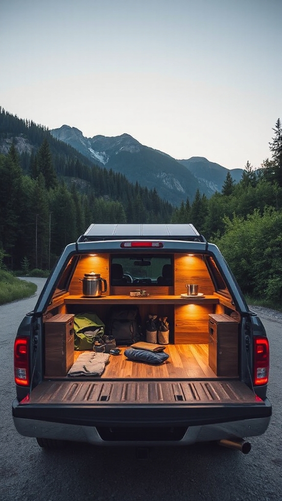 solar powered camper organization lighting