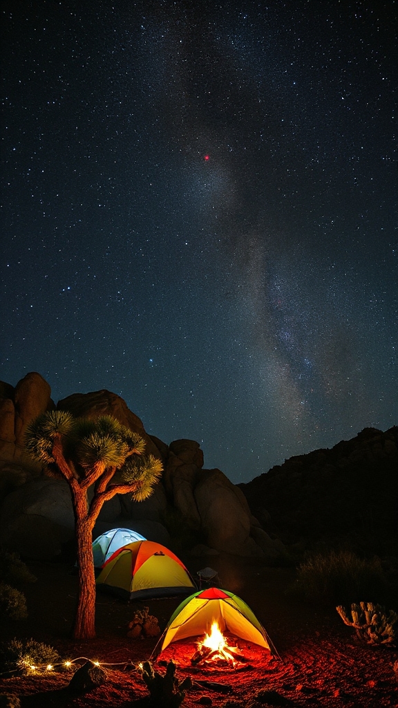 stargazing at joshua tree