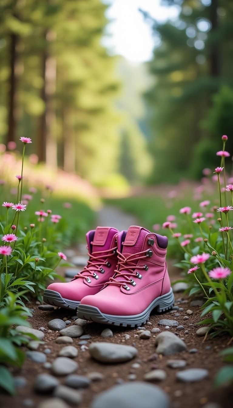 stylish women s pink hiking boots